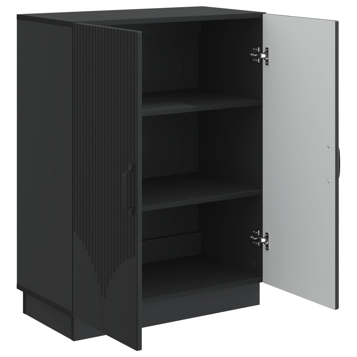 Sideboard Sort 66 x 34,5 x 87 cm Konstrueret træ