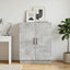 Sideboard Betongrå 66 x 34,5 x 87 cm Konstrueret træ