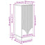 Sideboard Gammelt træ 33 x 34,5 x 87 cm Konstrueret træ