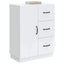 Sideboard Hvid 66 x 34,5 x 87 cm Konstrueret træ