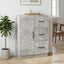 Sideboard med skuffe Betongrå 66 x 34,5 x 87 cm Konstrueret træ