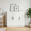 Sideboard Hvid 89 x 34,5 x 77 cm Konstrueret træ