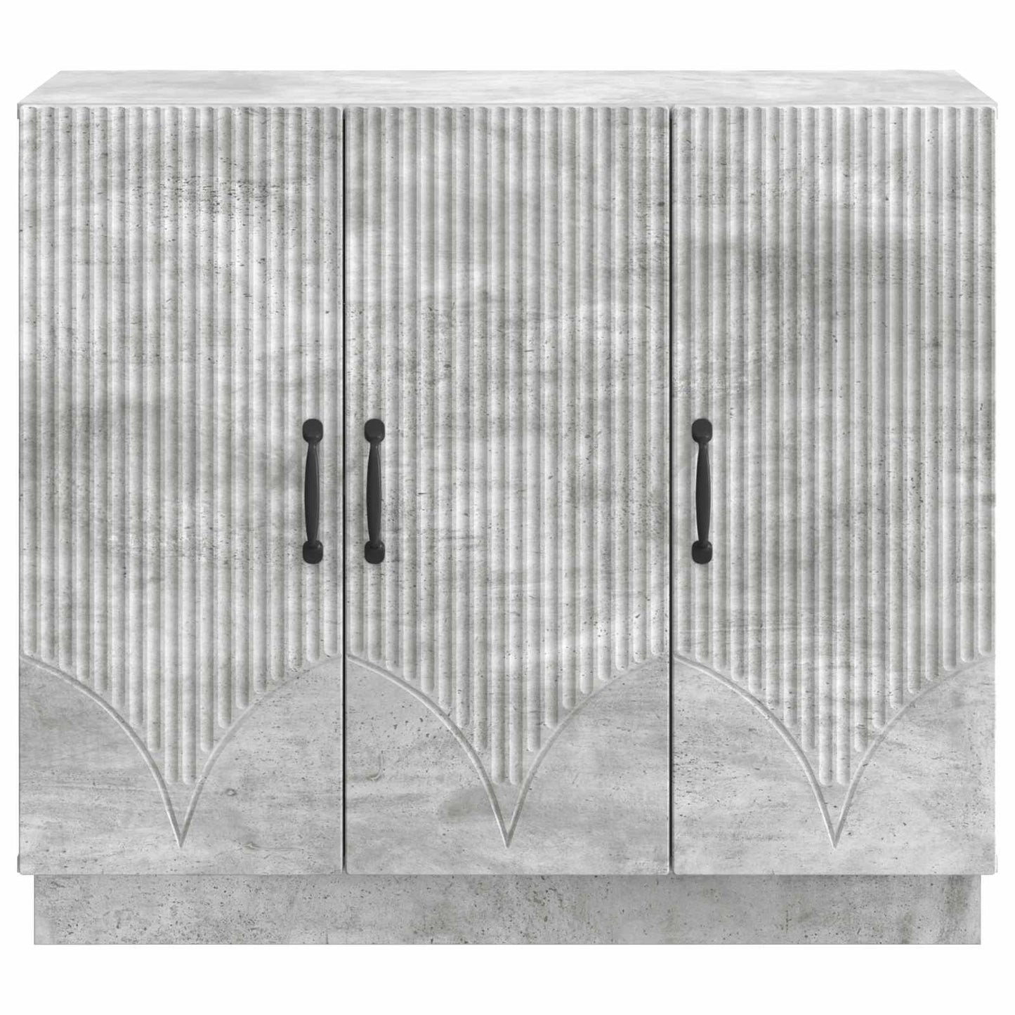 Sideboard Betongrå 89 x 34,5 x 77 cm Konstrueret træ
