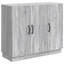 Sideboard Grå sonoma-eg 89 x 34,5 x 77 cm Konstrueret træ