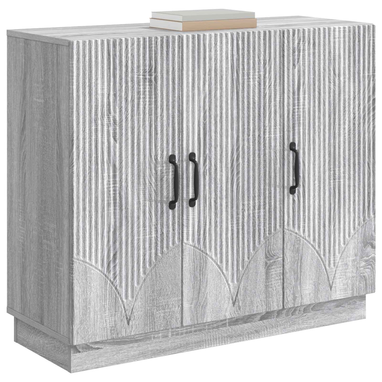 Sideboard Grå sonoma-eg 89 x 34,5 x 77 cm Konstrueret træ