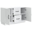 Sideboard Hvid 89 x 34,5 x 57 cm Konstrueret træ