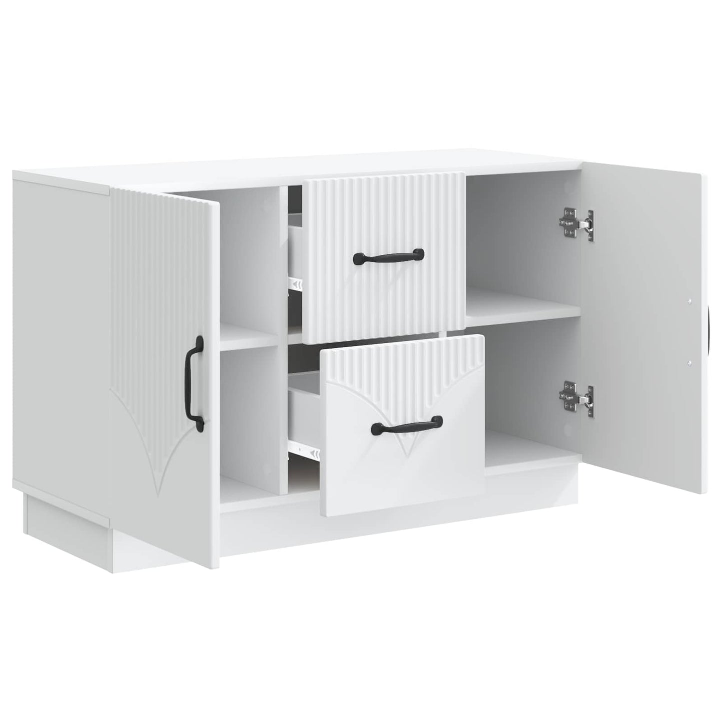 Sideboard Hvid 89 x 34,5 x 57 cm Konstrueret træ