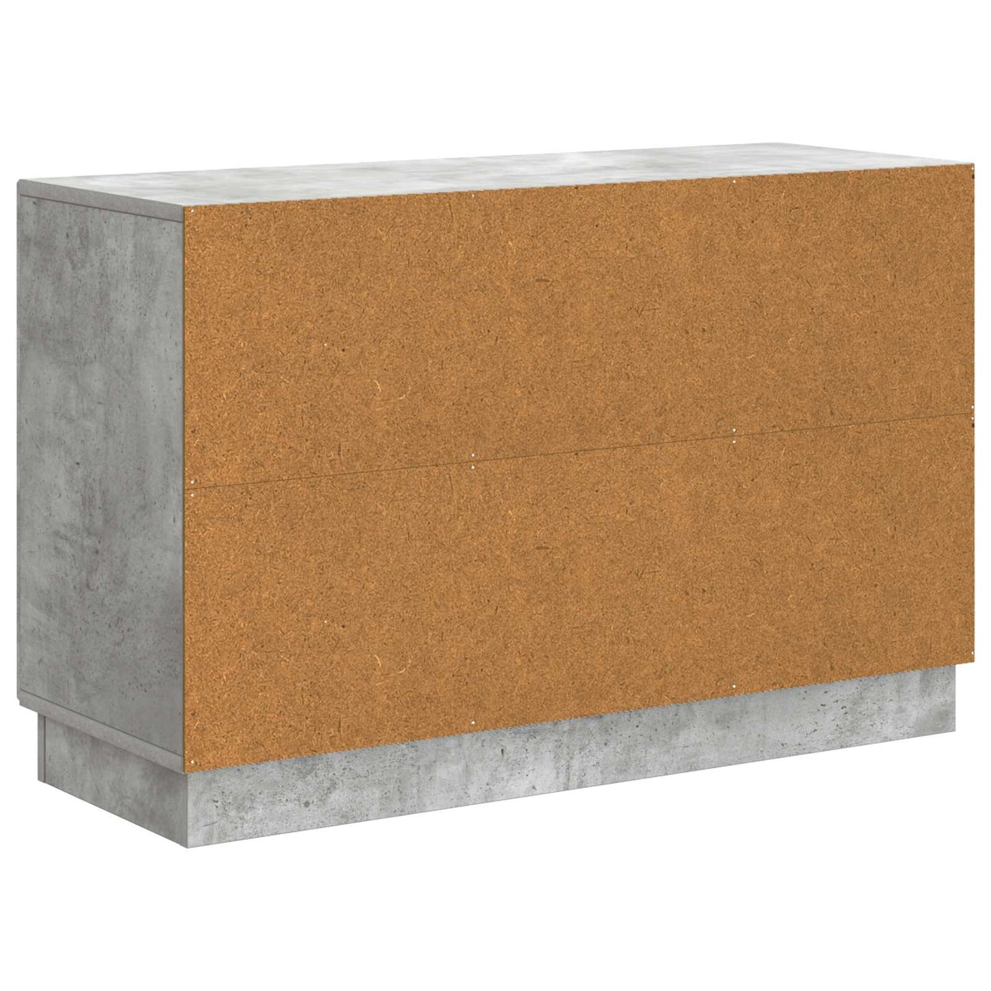 Sideboard med skuffe Betongrå 89 x 34,5 x 57 cm Konstrueret træ