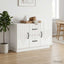 Sideboard Hvid højglans 89 x 34,5 x 57 cm Konstrueret træ