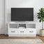 TV-skab med skuffe Hvid 102 x 34,5 x 47 cm Konstrueret træ