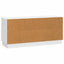 TV-skab Hvid højglans 102 x 34,5 x 47 cm Konstrueret træ