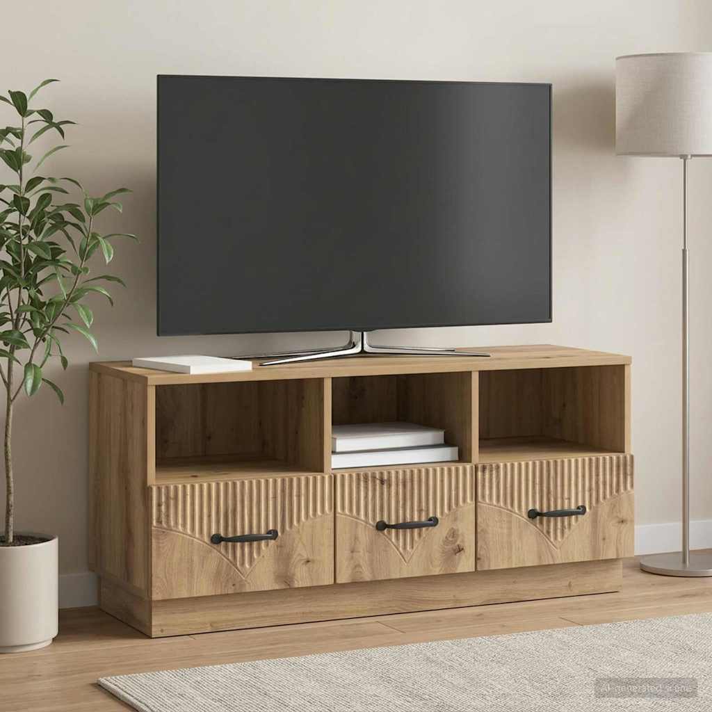 TV-skab Artisan-eg 102 x 34,5 x 47 cm Konstrueret træ