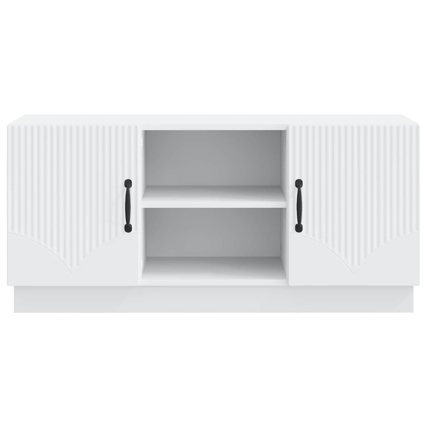 TV-skab Hvid 102 x 34,5 x 47 cm Konstrueret træ