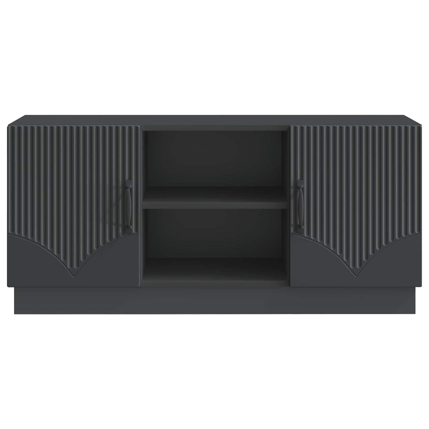 TV-skab Sort 102 x 34,5 x 47 cm Konstrueret træ