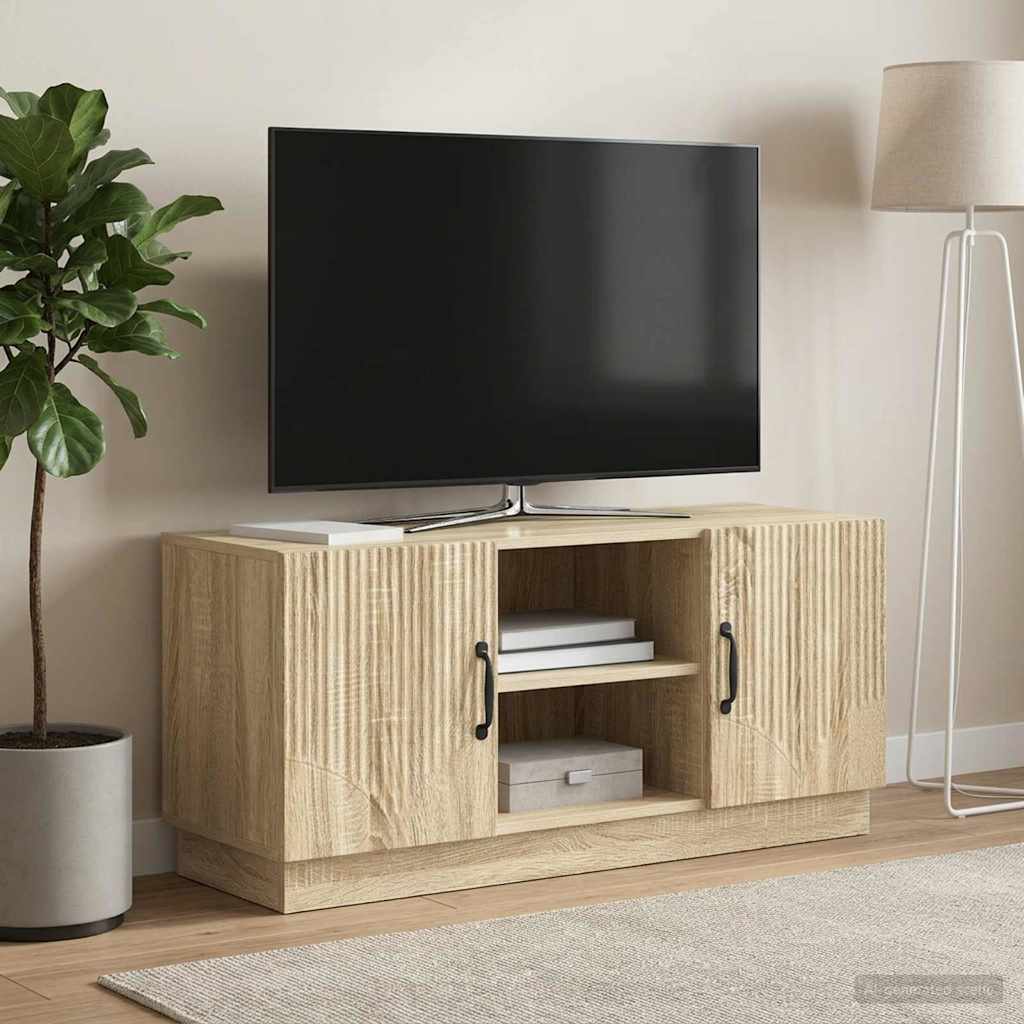 TV-skab Sonoma-eg 102 x 34,5 x 47 cm Konstrueret træ