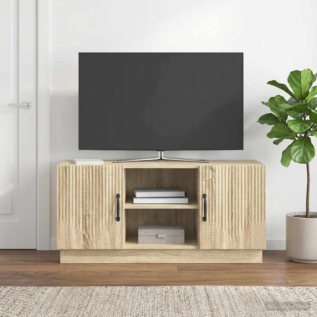 TV-skab Sonoma-eg 102 x 34,5 x 47 cm Konstrueret træ