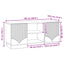 TV-skab Sonoma-eg 102 x 34,5 x 47 cm Konstrueret træ