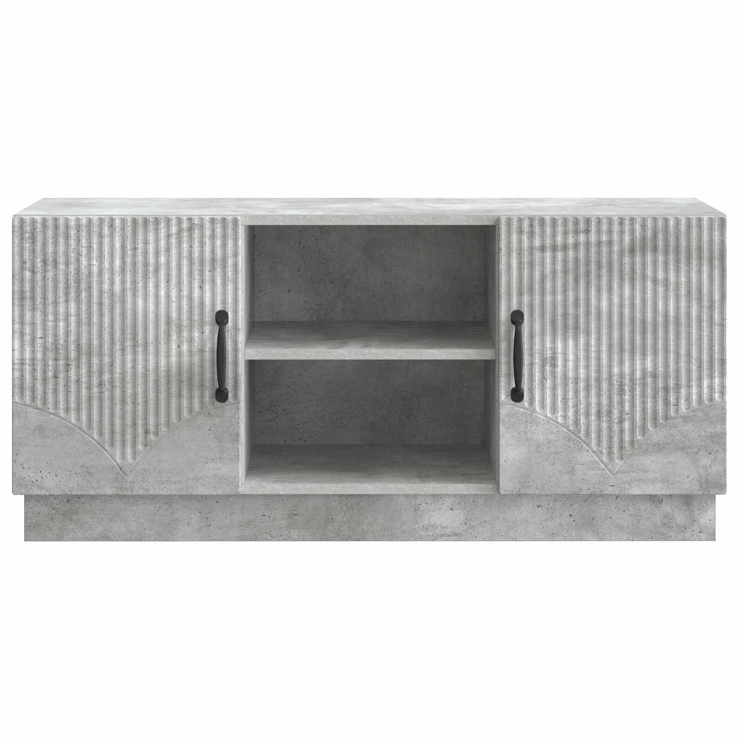 TV-skab Betongrå 102 x 34,5 x 47 cm Konstrueret træ