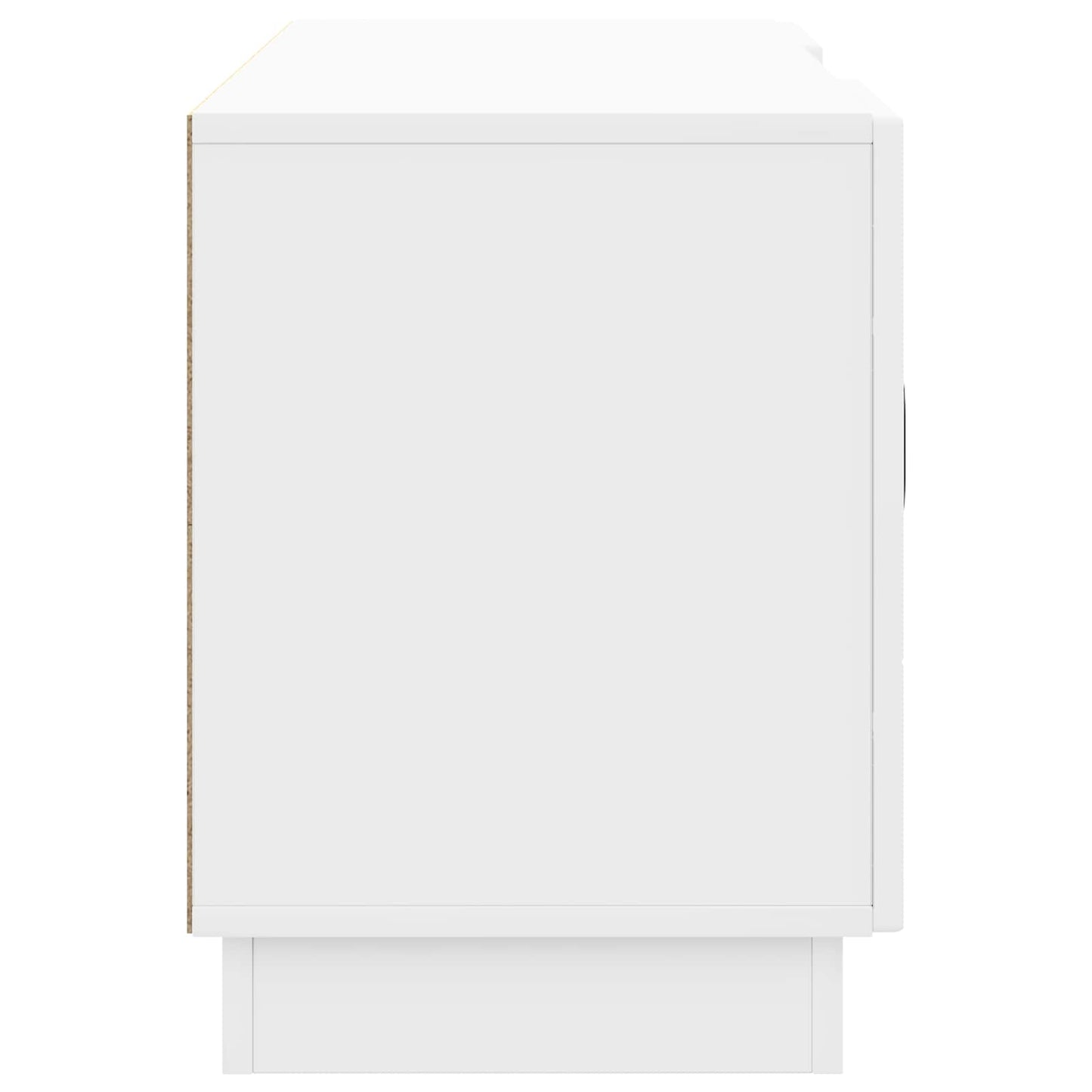 TV-skab Hvid højglans 102 x 34,5 x 47 cm Konstrueret træ