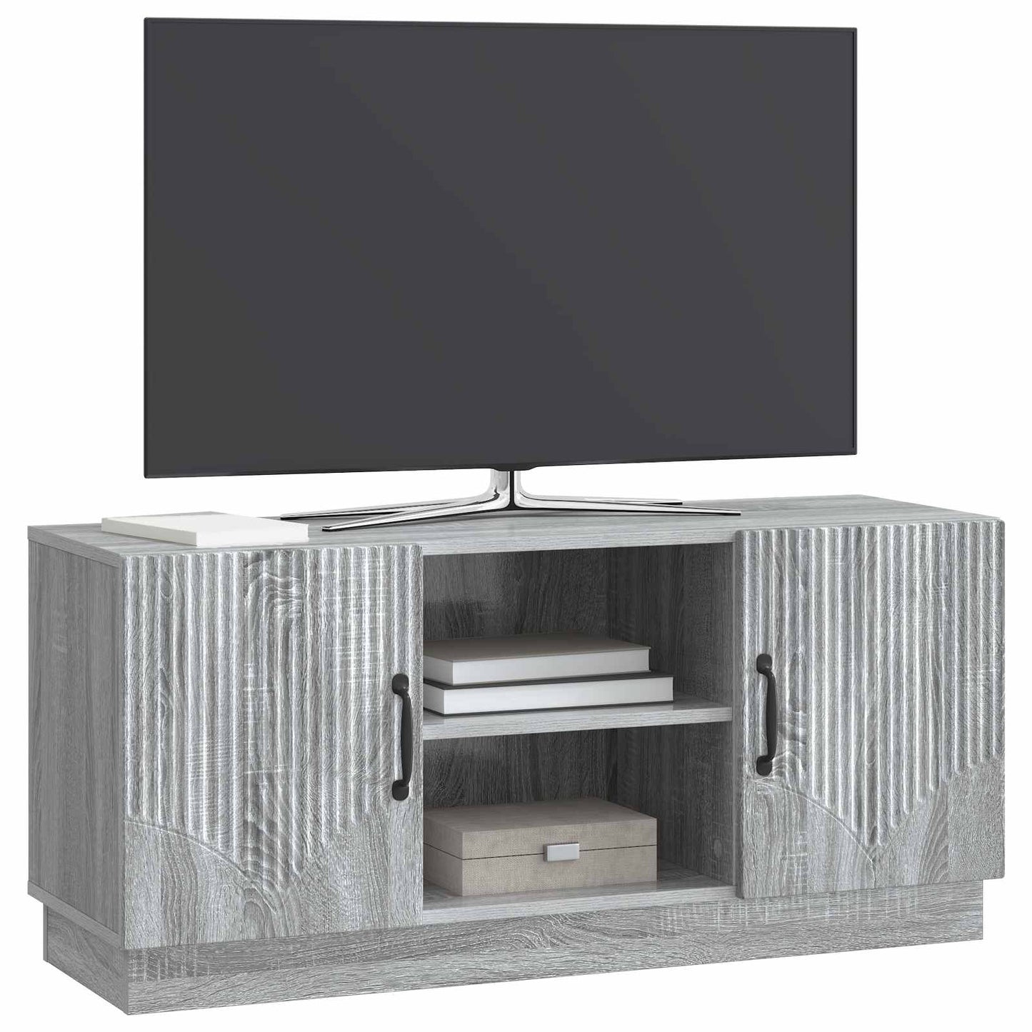 TV-skab Grå sonoma-eg 102 x 34,5 x 47 cm Konstrueret træ