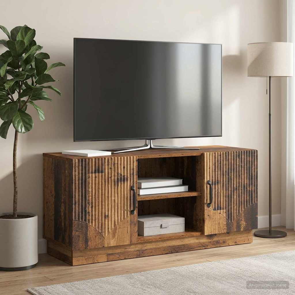 TV-skab Gammelt træ 102 x 34,5 x 47 cm Konstrueret træ