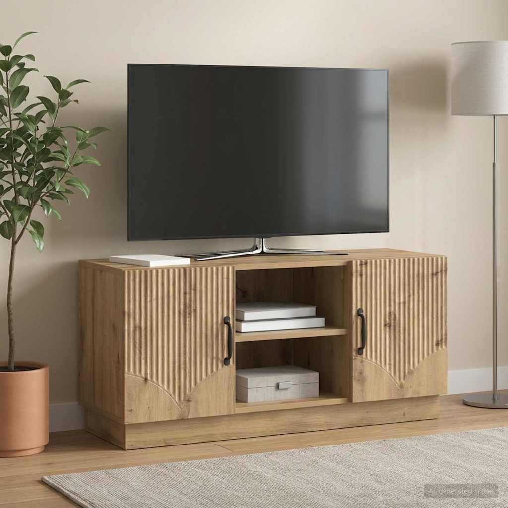 TV-skab 102 x 34,5 x 47 cm Artisan-eg Konstrueret træ