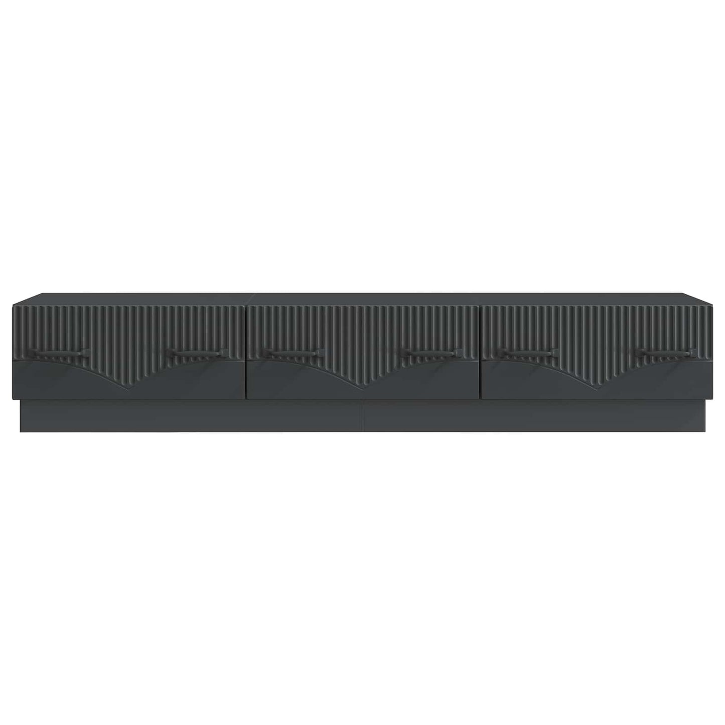 TV-skab med skuffe Sort 147 x 34,5 x 27 cm Konstrueret træ