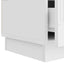 TV-skab Hvid højglans 147 x 34,5 x 27 cm Konstrueret træ
