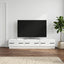 TV-skab Hvid højglans 147 x 34,5 x 27 cm Konstrueret træ