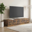 TV-skab med skuffe Røget eg 147 x 34,5 x 27 cm Konstrueret træ