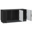 TV-skab Sort 99 x 34,5 x 47 cm Konstrueret træ