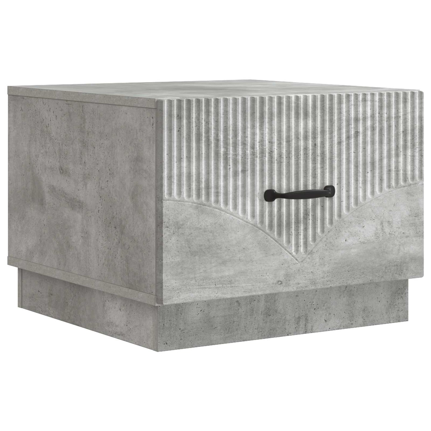 Sofabord med skuffe Betongrå 49 x 50 x 37 cm Konstrueret træ