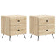 Natskab 2 pcs Sonoma-eg 43 x 34,5 x 47,5 cm Konstrueret træ