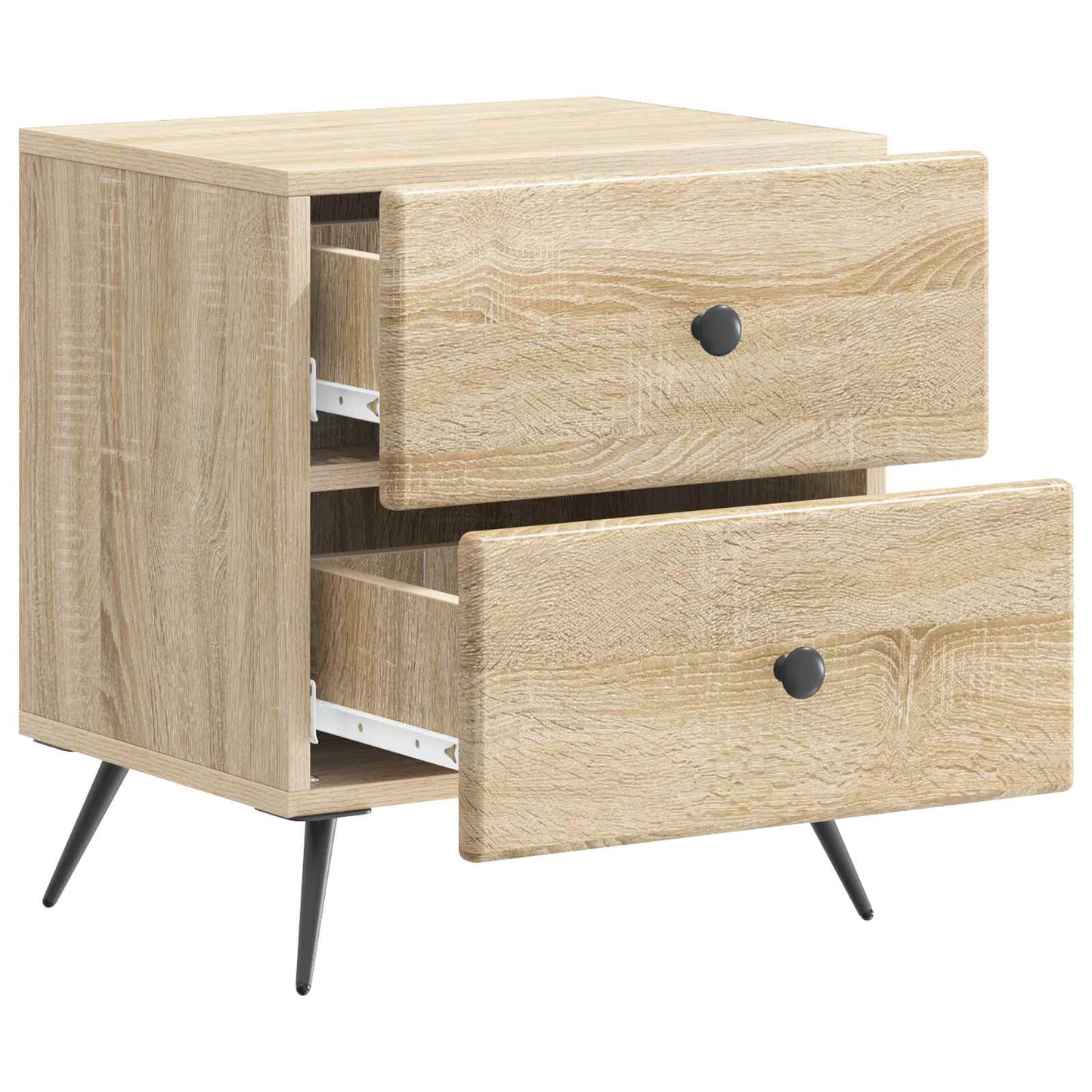 Natskab 2 stk. Sonoma-eg 43 x 34,5 x 47,5 cm Konstrueret træ