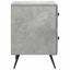 Natskab 2 pcs Betongrå 43 x 34,5 x 47,5 cm Konstrueret træ