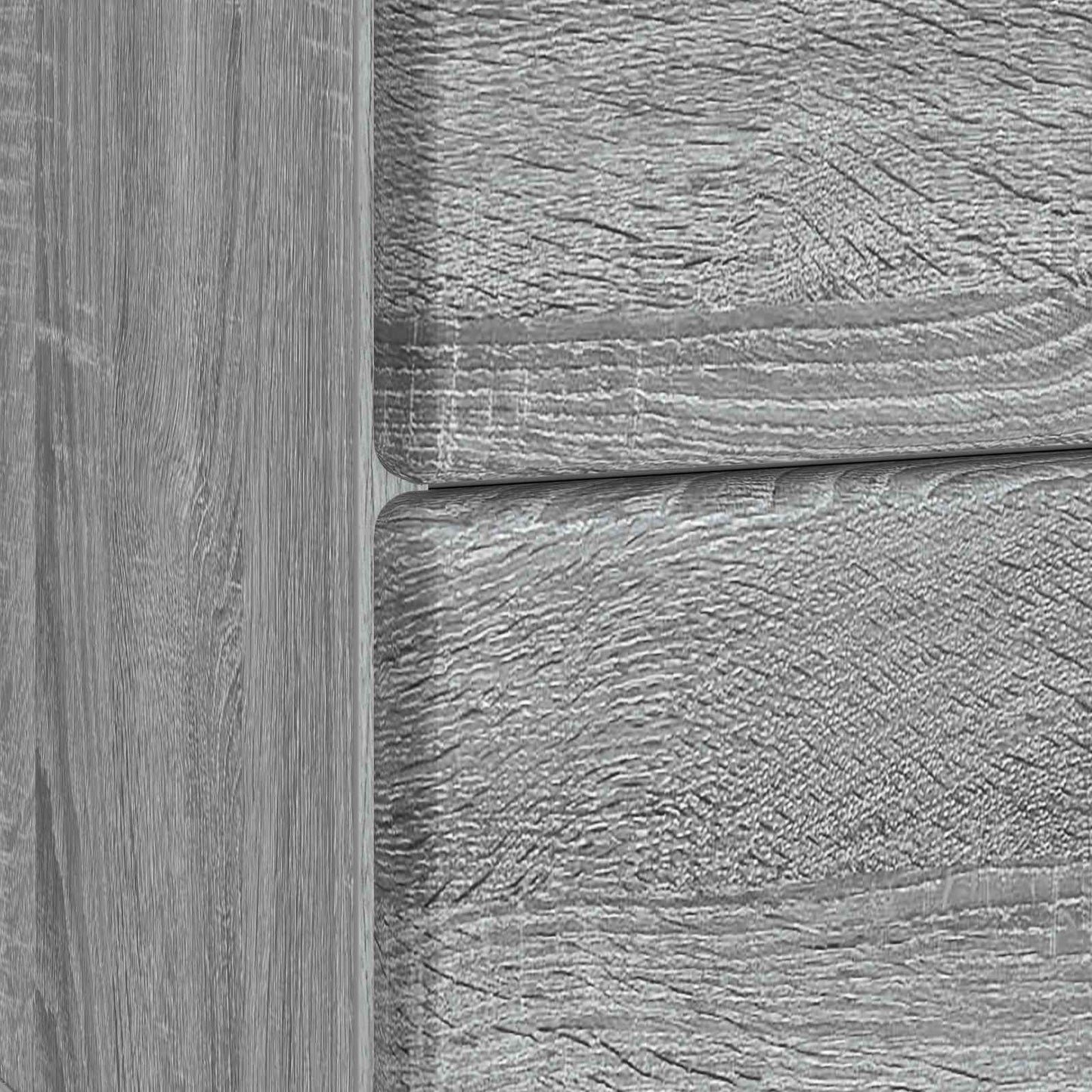 Natskab 2 pcs Grå sonoma-eg 43 x 34,5 x 47,5 cm Konstrueret træ