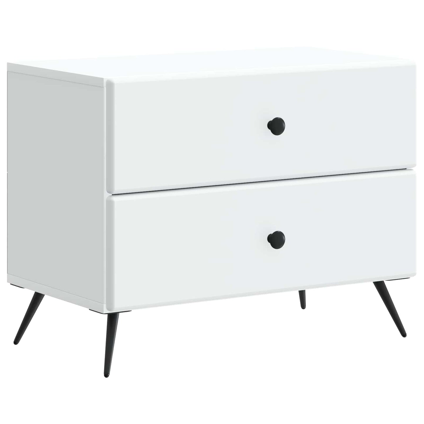 Natskab med skuffe Hvid 62 x 34,5 x 47,5 cm Konstrueret træ