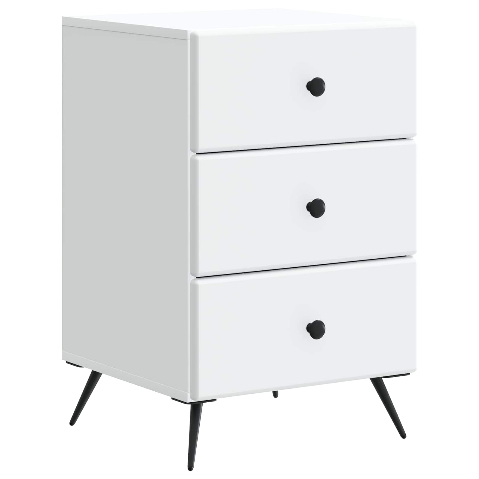 Natskab med skuffe Hvid 43 x 41 x 66,5 cm Konstrueret træ billede