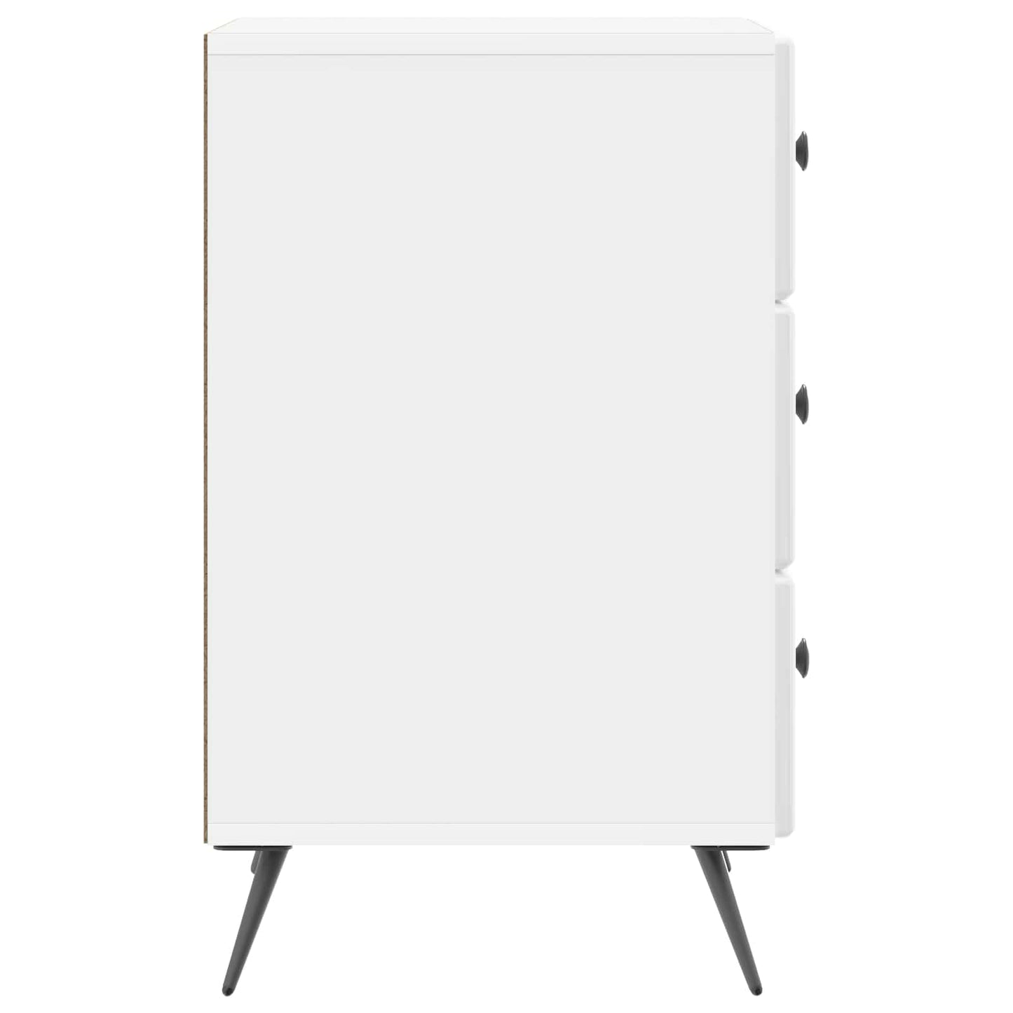 Natskab Hvid højglans 43 x 41 x 66,5 cm Konstrueret træ
