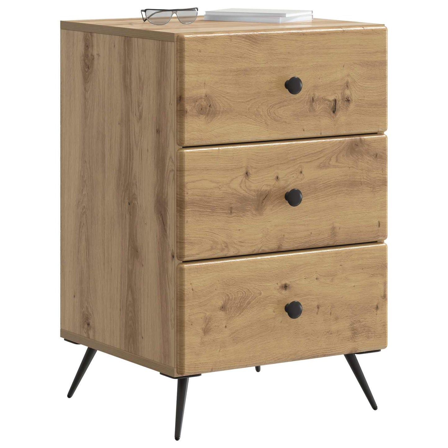 Natskab med skuffe Artisan-eg 43 x 41 x 66,5 cm Konstrueret træ