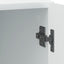 Natskab 2 pcs Hvid 43 x 34,5 x 50 cm Konstrueret træ