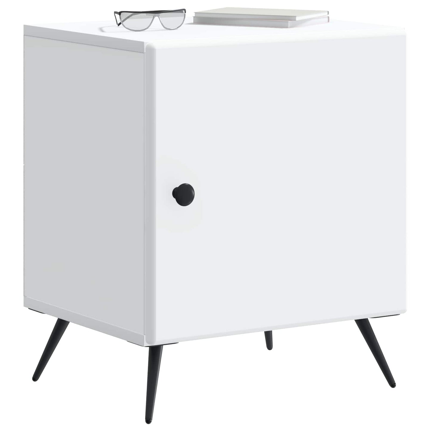 Natskab 2 pcs Hvid 43 x 34,5 x 50 cm Konstrueret træ