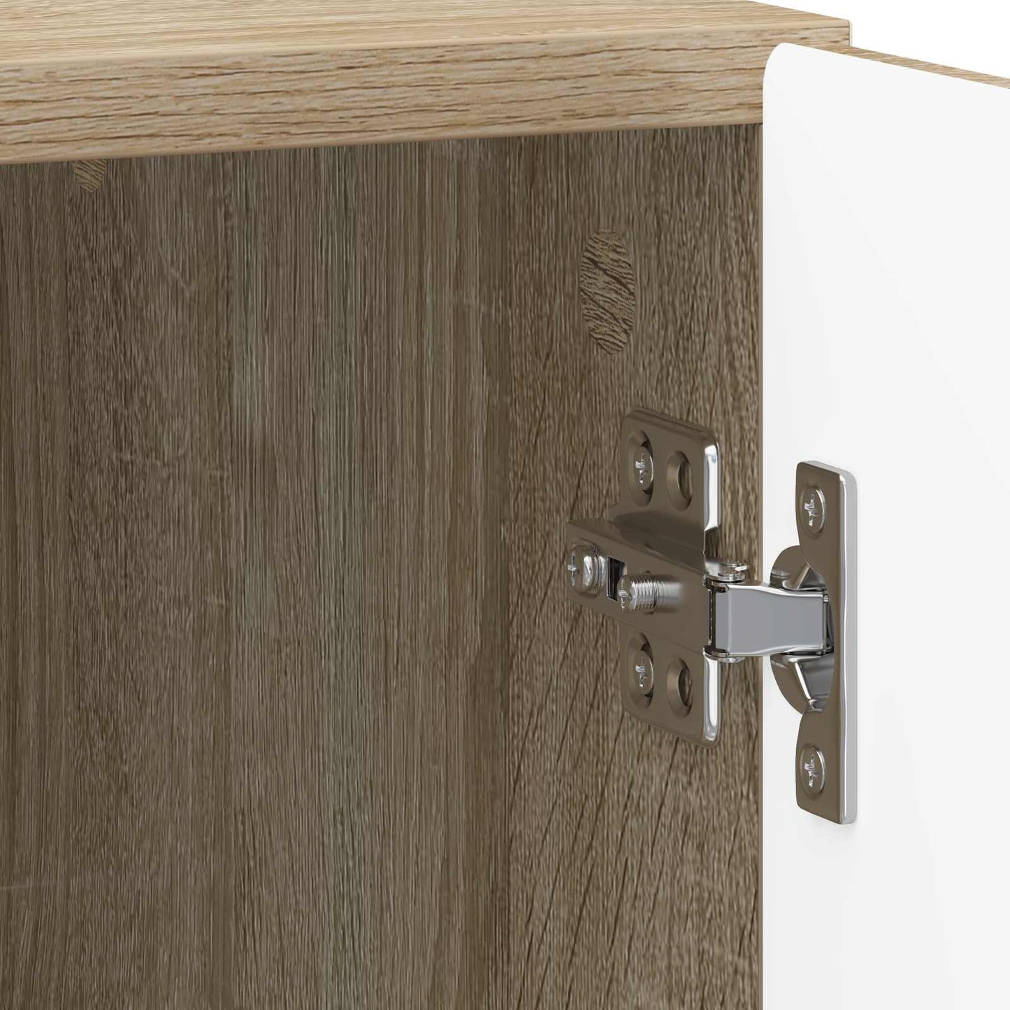 Natskab 2 pcs Sonoma-eg 43 x 34,5 x 50 cm Konstrueret træ