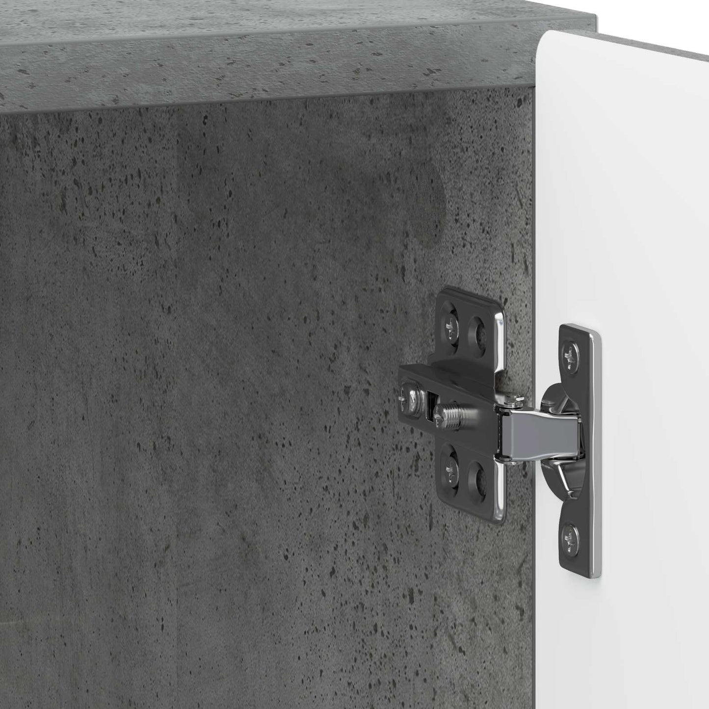 Natskab 2 pcs Betongrå 43 x 34,5 x 50 cm Konstrueret træ