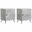 Natskab 2 pcs Betongrå 43 x 34,5 x 50 cm Konstrueret træ