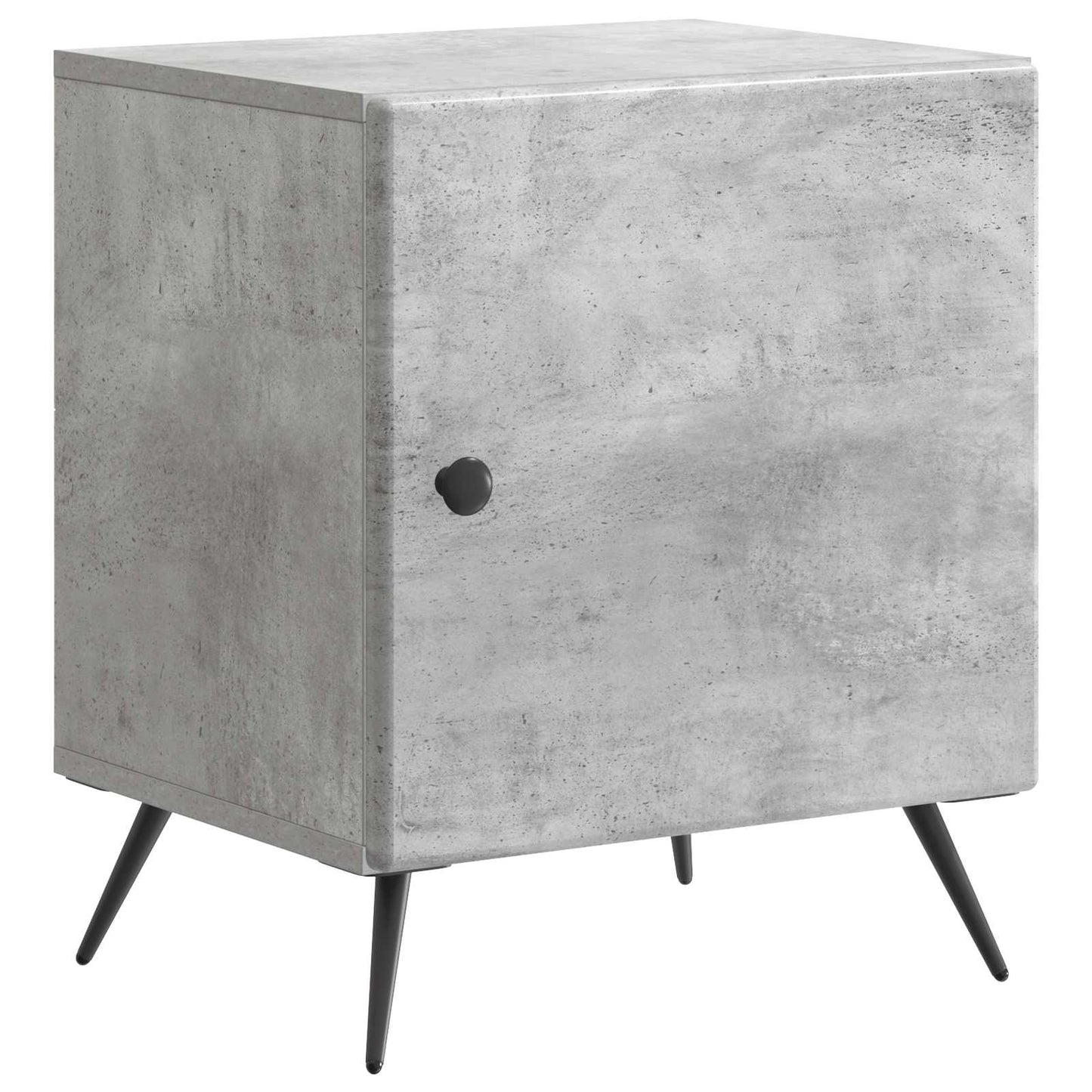 Natskab 2 pcs Betongrå 43 x 34,5 x 50 cm Konstrueret træ