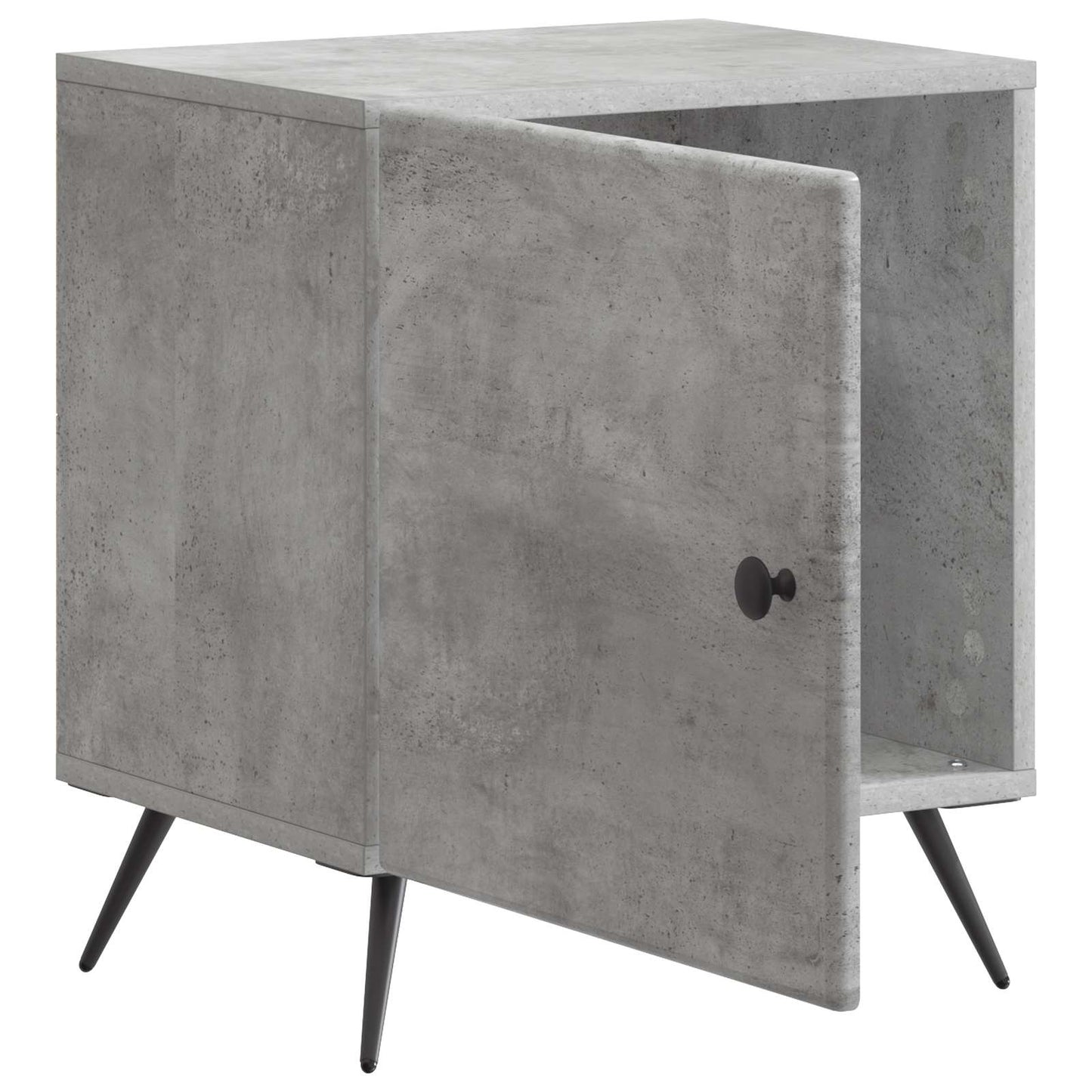 Natskab 2 pcs Betongrå 43 x 34,5 x 50 cm Konstrueret træ