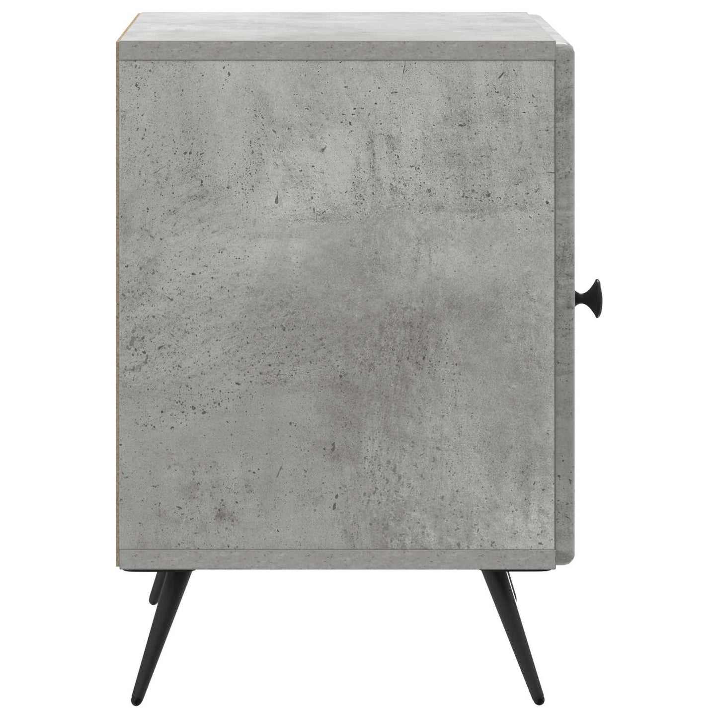 Natskab 2 pcs Betongrå 43 x 34,5 x 50 cm Konstrueret træ