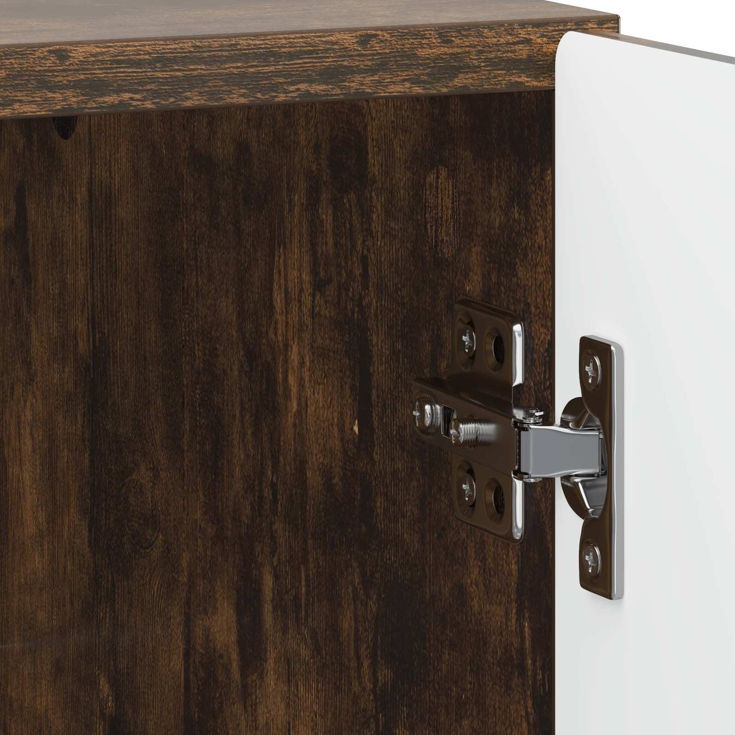 Natskab 2 pcs Røget eg 43 x 34,5 x 50 cm Konstrueret træ