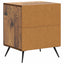 Natskab 2 pcs Gammelt træ 43 x 34,5 x 50 cm Konstrueret træ